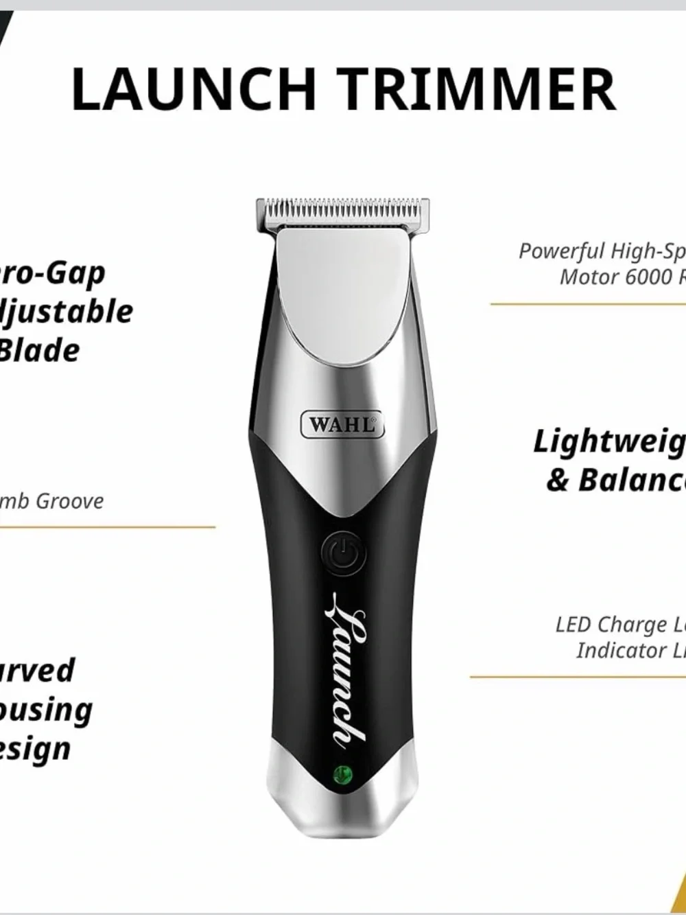 Wahl Professional Launch Combo, Cordless Clipper & Trimmer Set,Model 08001